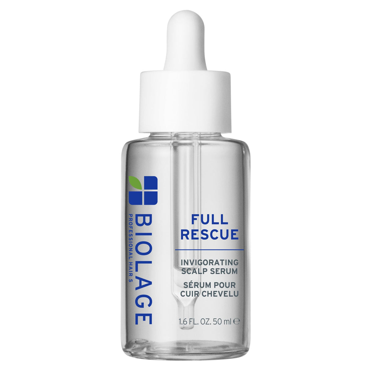 Biolage front packaging showing serum bottle for stronger hair