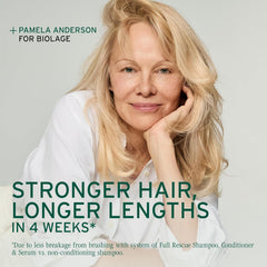 Biolage scalp application showing targeted placement for balanced scalp