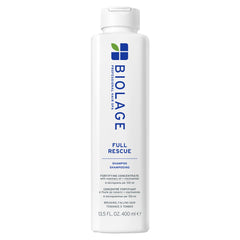 Biolage front bottle showing product and fuller-hair benefit