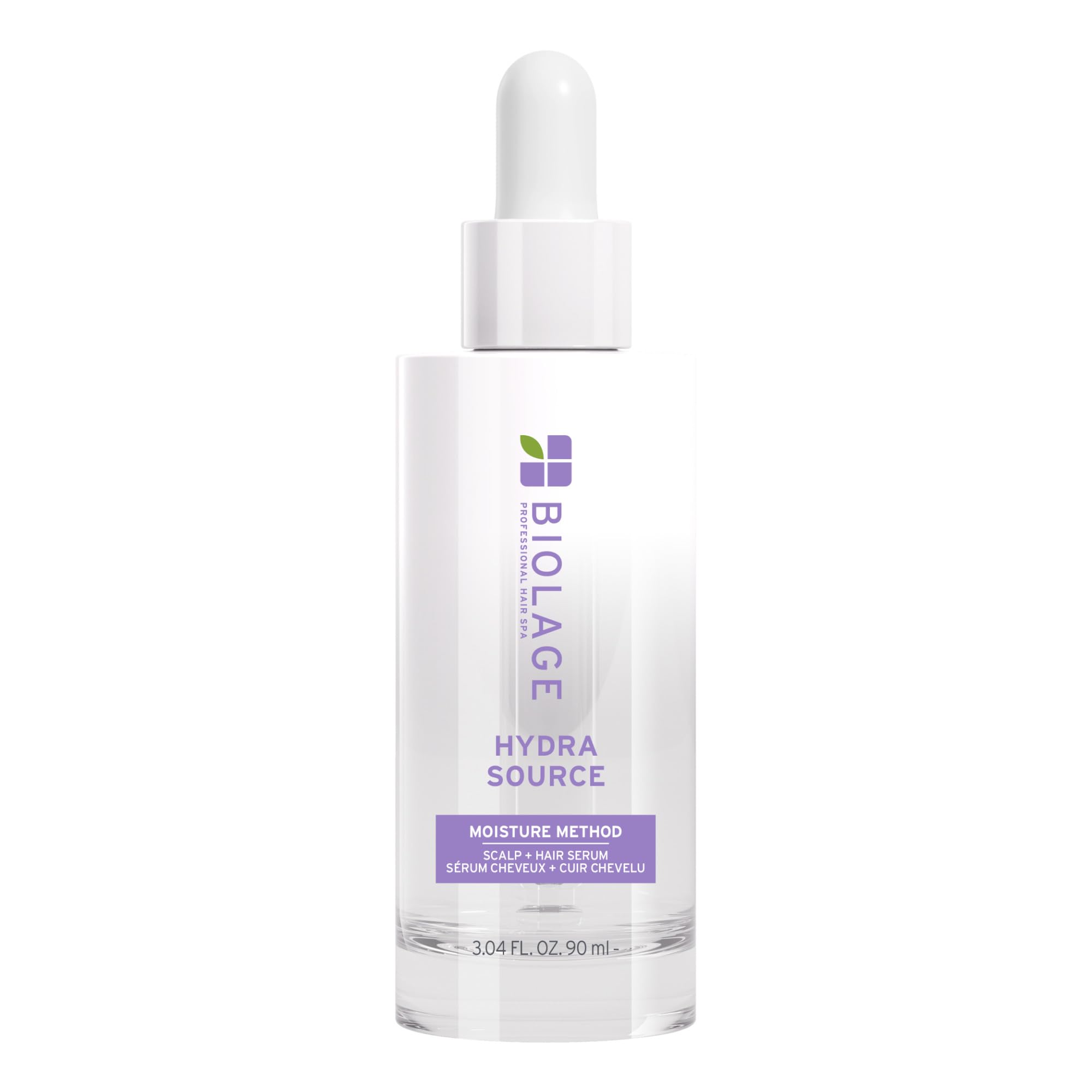 Biolage bottle front view showing label and hydrating serum benefits
