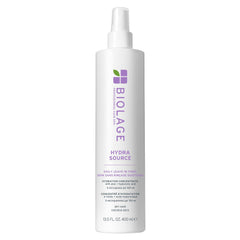 Biolage front packaging shot showing bottle and brand, highlights hydration benefits