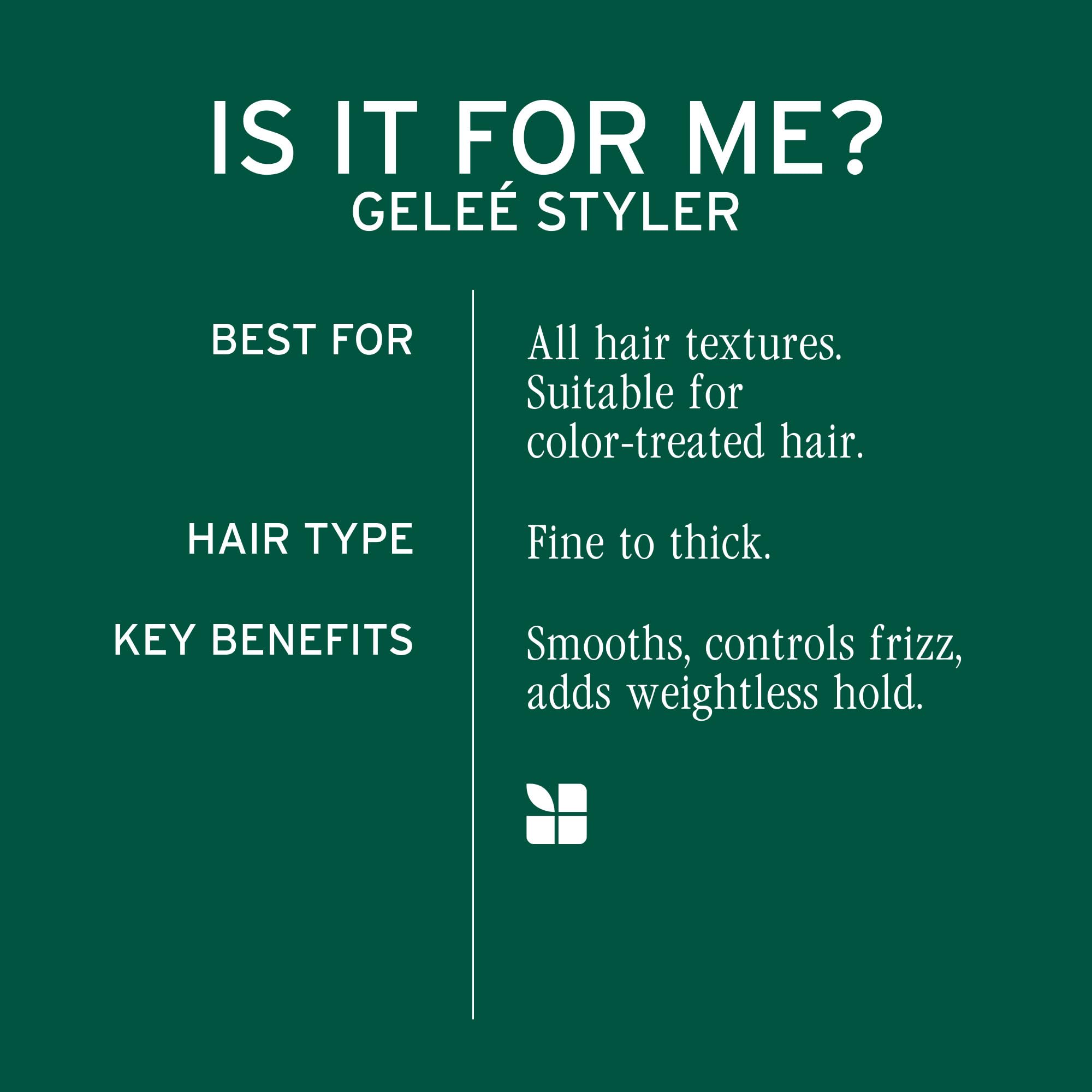 Biolage gelée texture close-up showing smooth cream-gel for easy styling