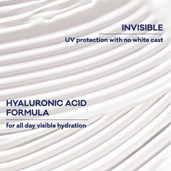 Biore moisturizer absorbed on skin before and after for invisible finish