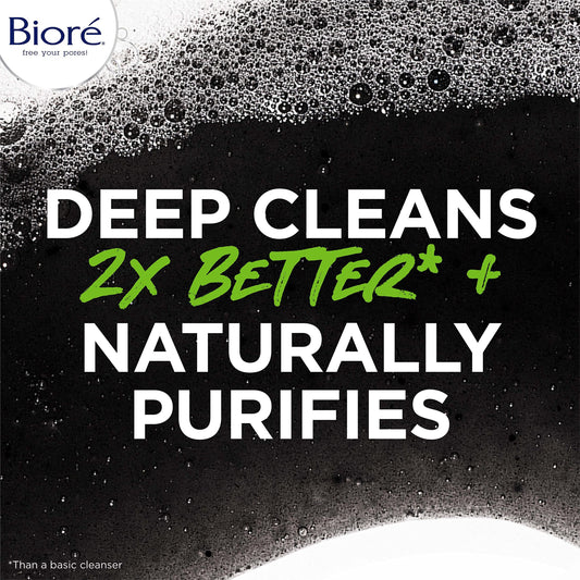 Bioré gel dispensed from pump showing clear texture for easy application and spread