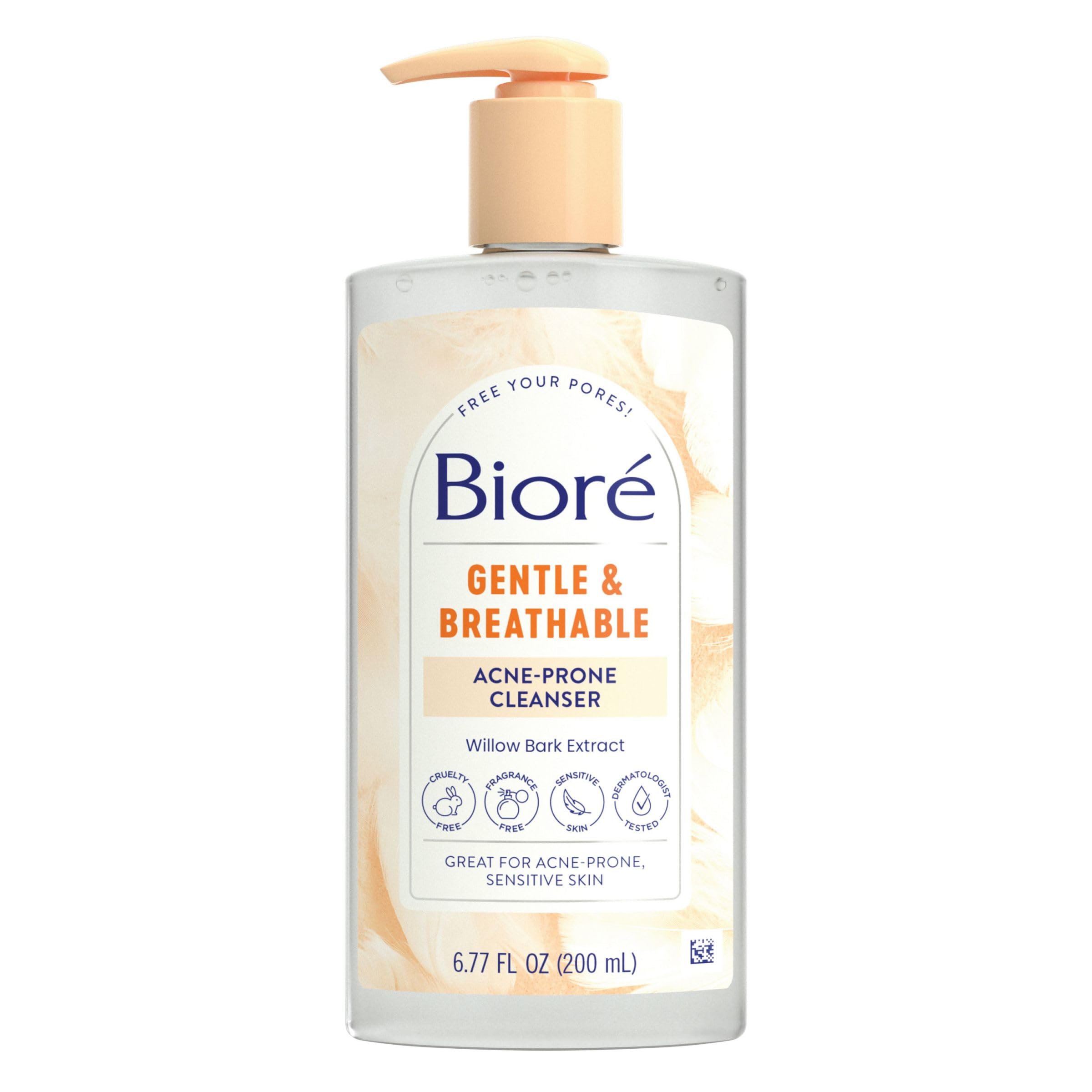 Bioré front packaging bottle shows clean design and product benefits