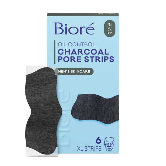 Bioré front packaging showing charcoal pore strips and clear benefit