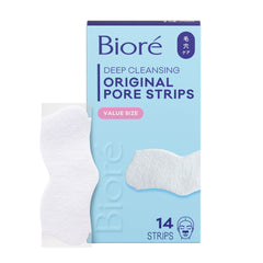 Bioré front packaging showing 14-count nose strips and clear benefit