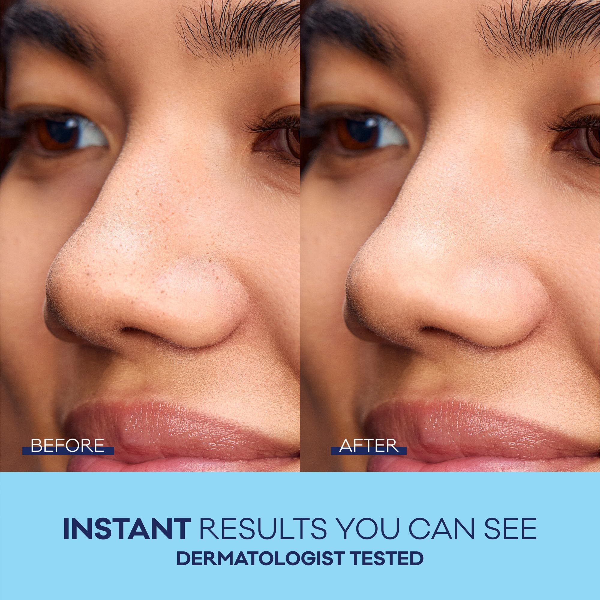 Bioré pack opened with 14 strips visible for convenient weekly use