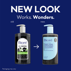Bioré dispensing black gel texture demonstrating concentrated formula