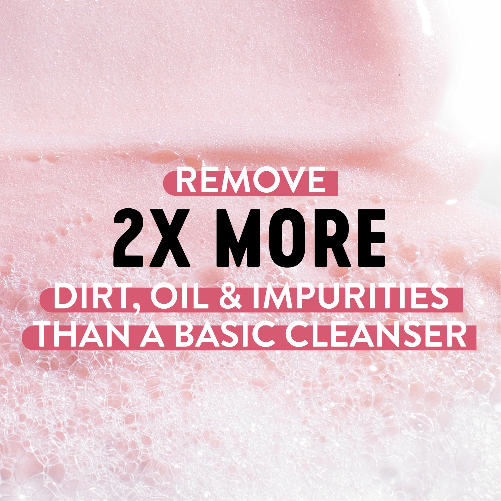 Bioré foamy lather texture emphasizing deep-clean feel and gentle formulation
