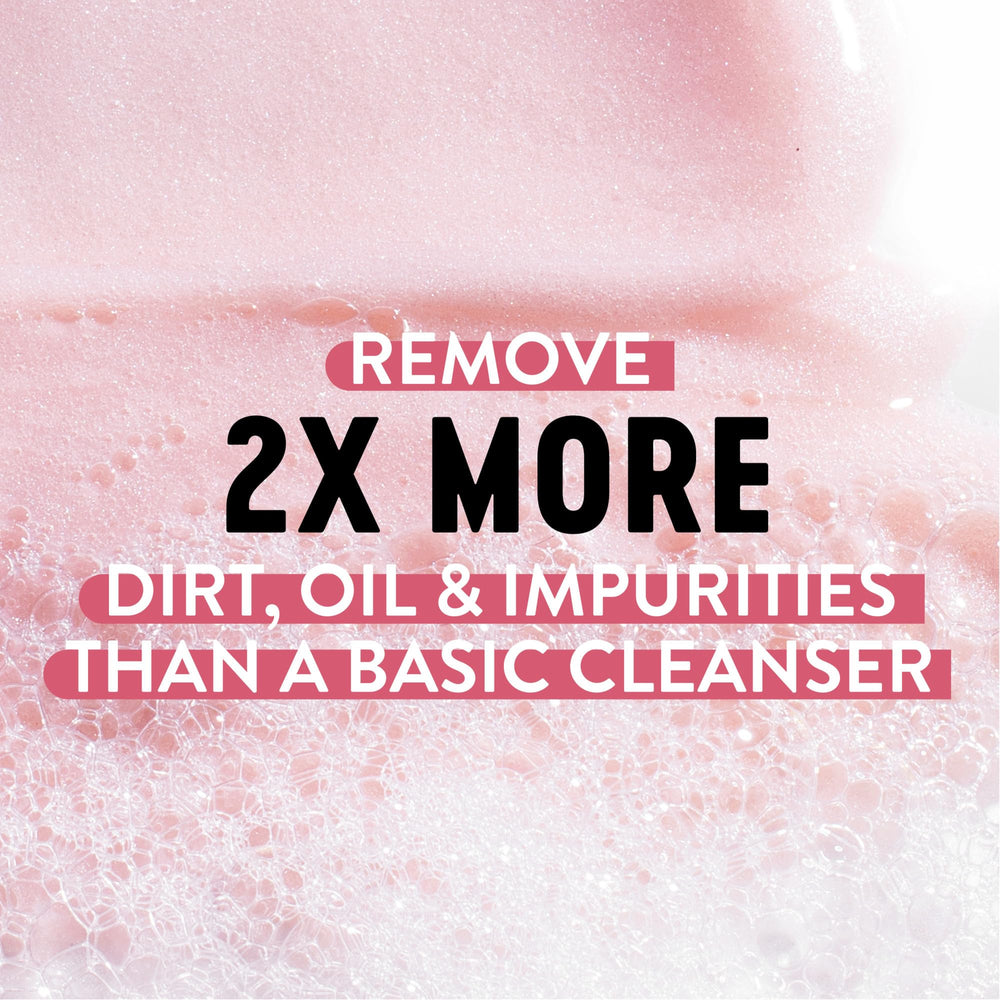 Bioré foamy lather texture emphasizing deep-clean feel and gentle formulation