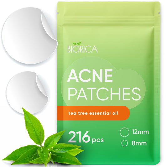 BIORICA front packaging showing full 216 patch supply and benefits