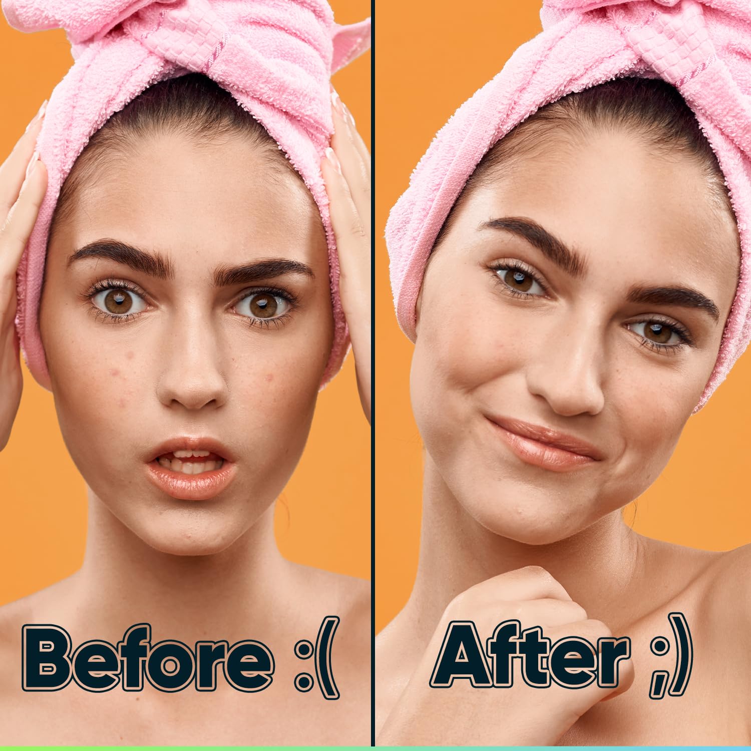 BIORICA patch barely visible under light makeup for natural look