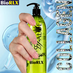 BioRLX on beach towel after sun exposure for cooling and soothing relief