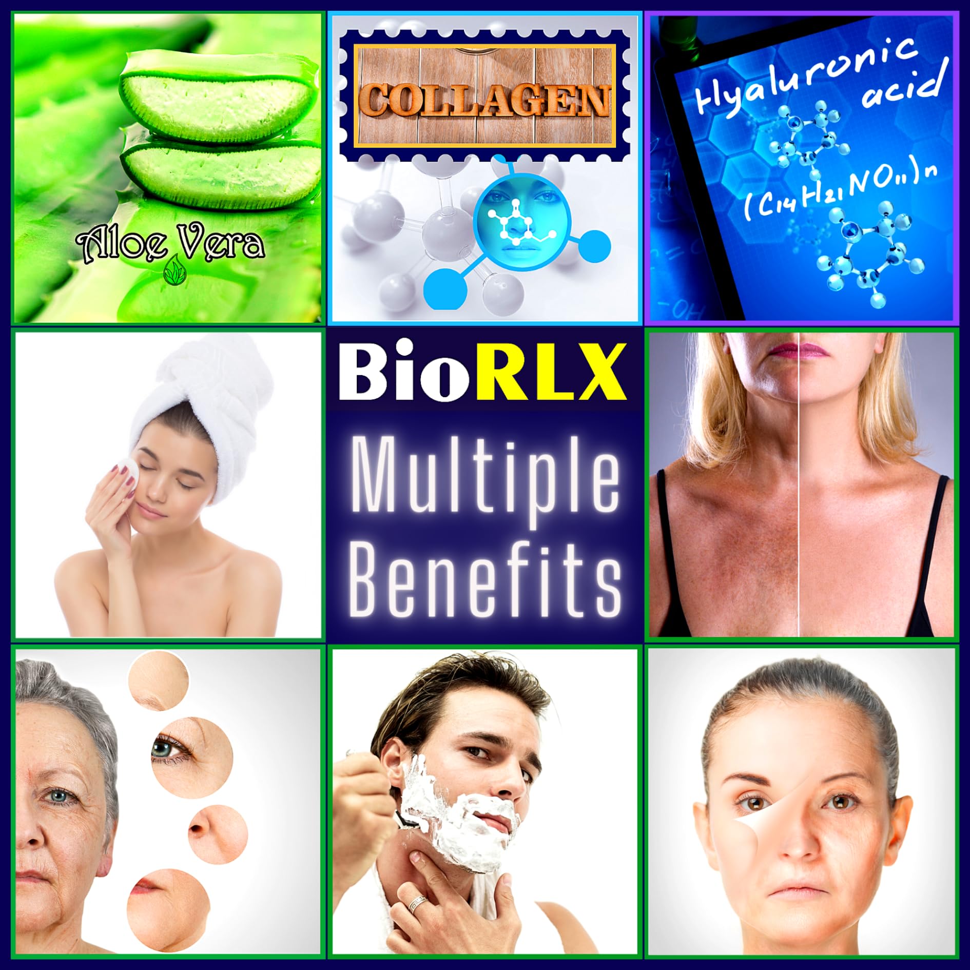 BioRLX soothing applied to sunburned arm to cool and relieve redness