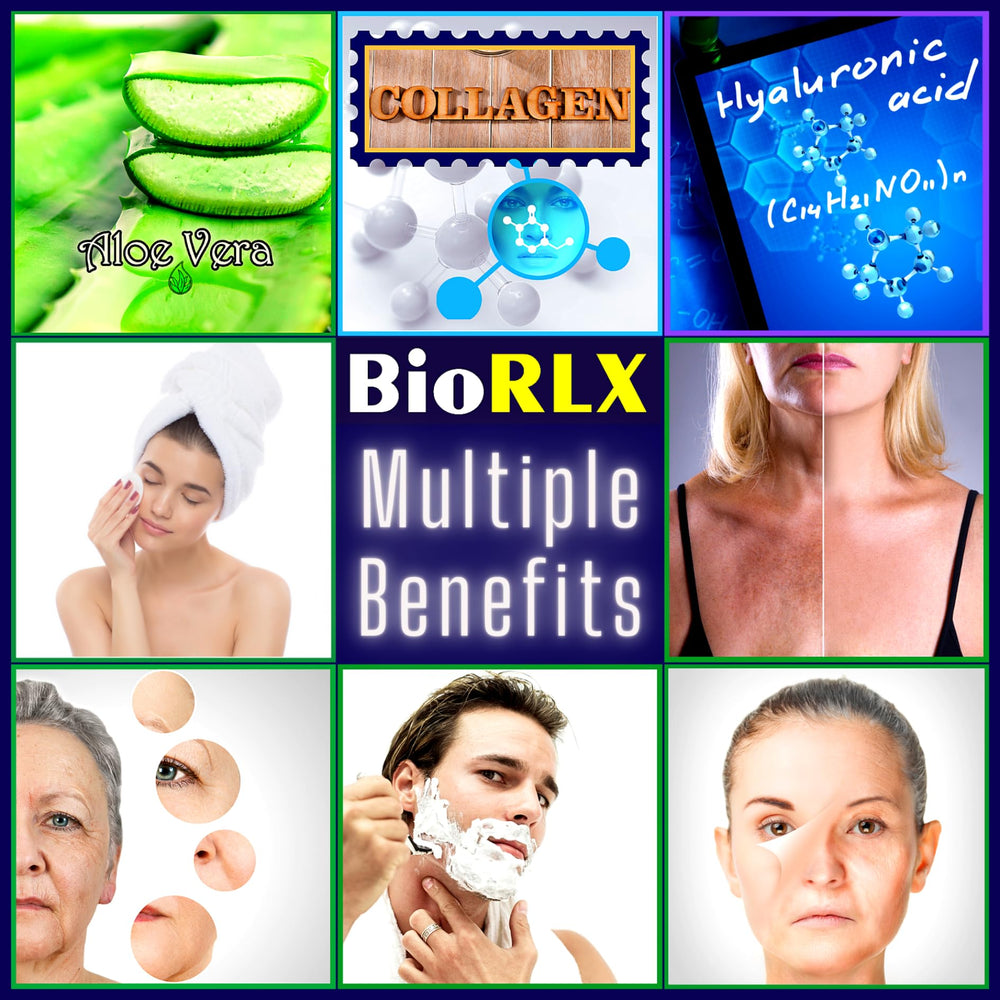 BioRLX soothing applied to sunburned arm to cool and relieve redness