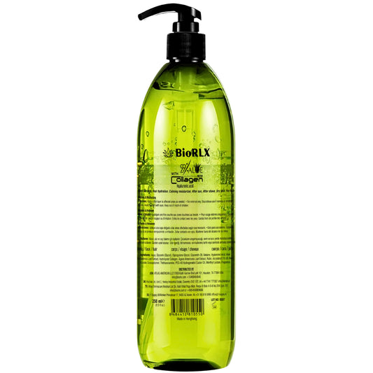 BioRLX gel texture close-up showing smooth clear formula for fast absorption