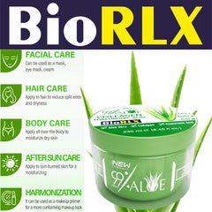 BioRLX jar held in hand to show true 8.5 fl.oz size and scale