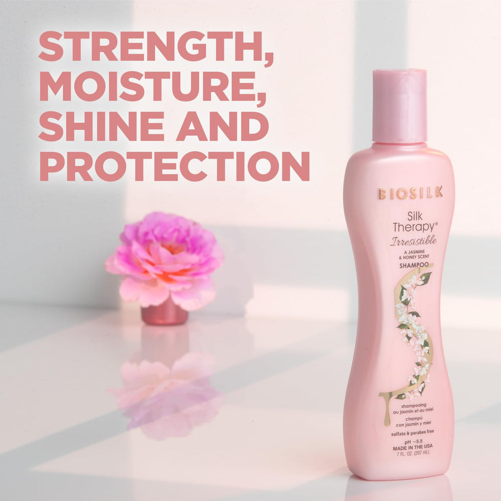 BioSilk bottle in hand for size comparison and travel-friendly benefit