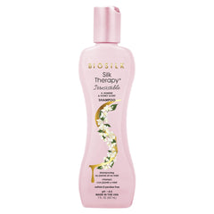 BioSilk bottle front packaging showing product and scent benefits