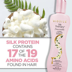 BioSilk bottle on bathroom shelf in lifestyle setting showing luxe benefit