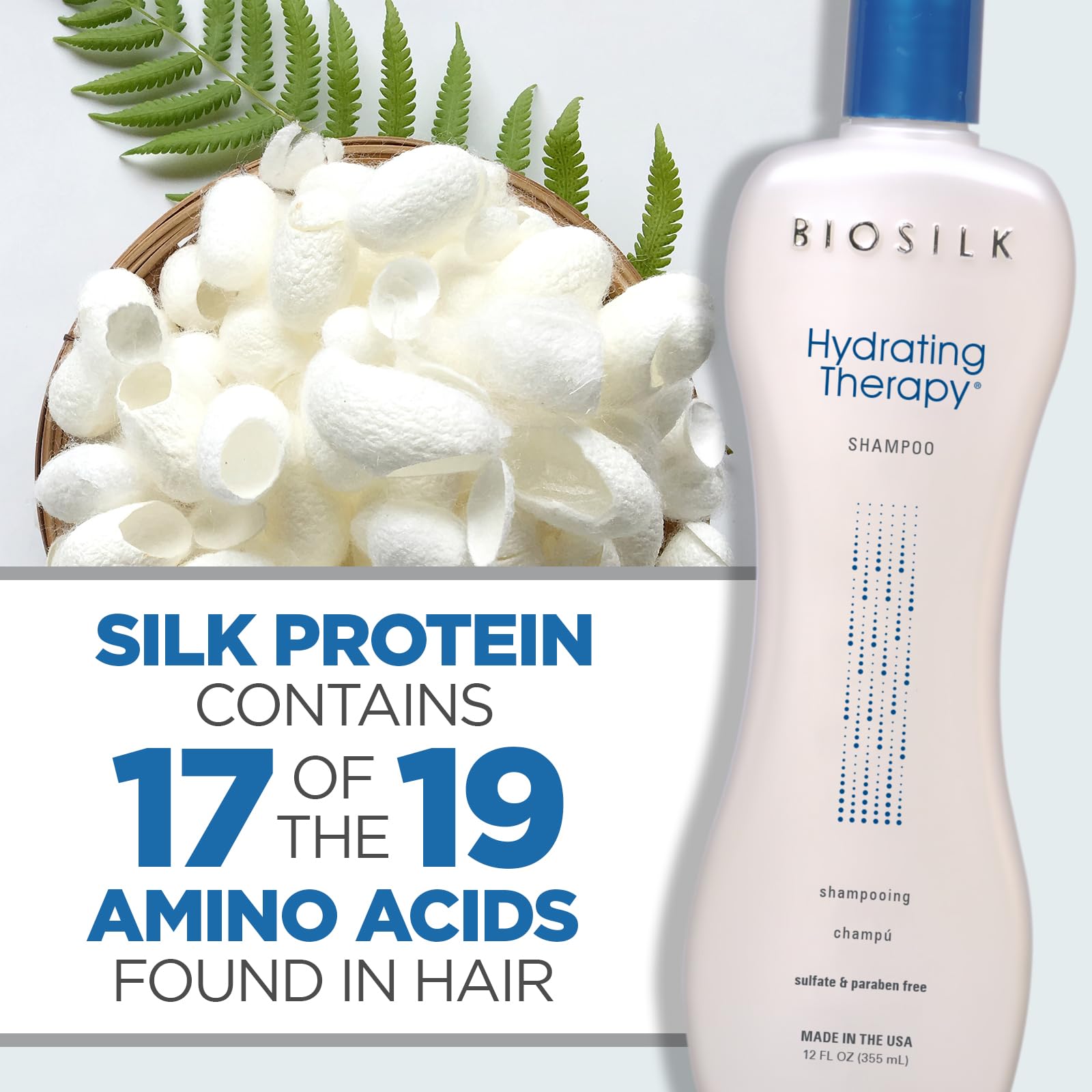 BioSilk 12 oz bottle beside common object for scale