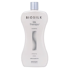 BioSilk front bottle view shows product and easy dispensing benefit
