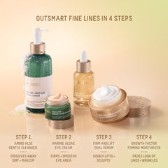 BIOSSANCE on bathroom shelf lifestyle shot showing daily routine benefit