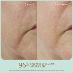 Biossance pump dispensing serum demonstrating easy, controlled application benefit