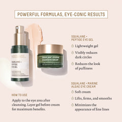 BIOSSANCE applying cream under eye demonstrating gentle patting technique