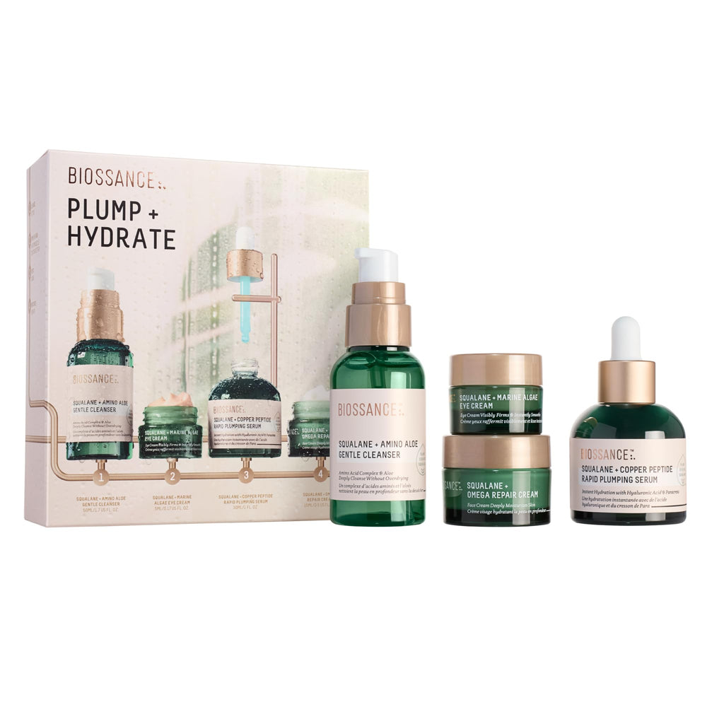 BIOSSANCE front packaging showing complete set and routine benefits