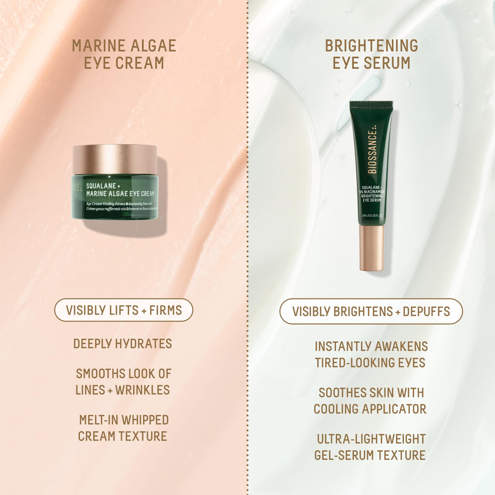 Biossance ingredient focus with niacinamide and vitamin C highlighting brightening