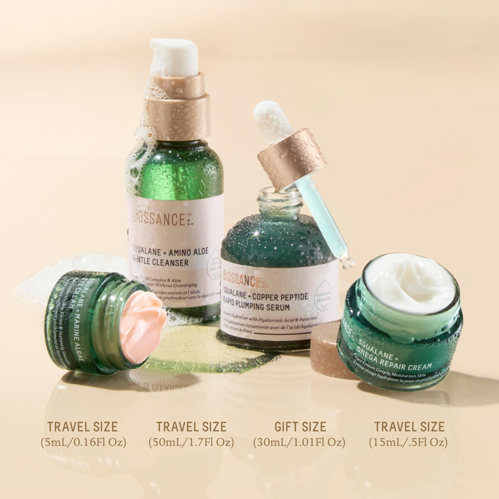 BIOSSANCE omega moisturizer creamy texture locking in long-lasting hydration