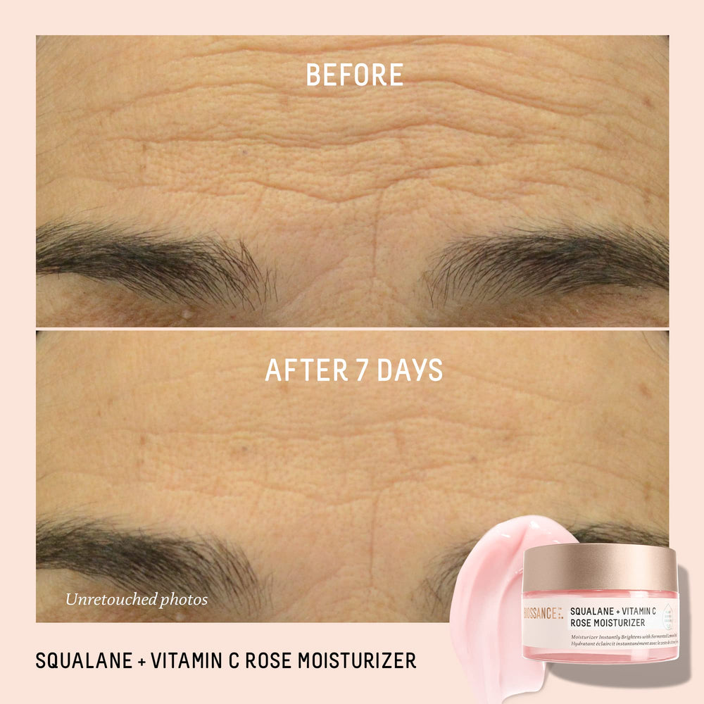 BIOSSANCE cream texture close-up demonstrating smooth hydrating formula