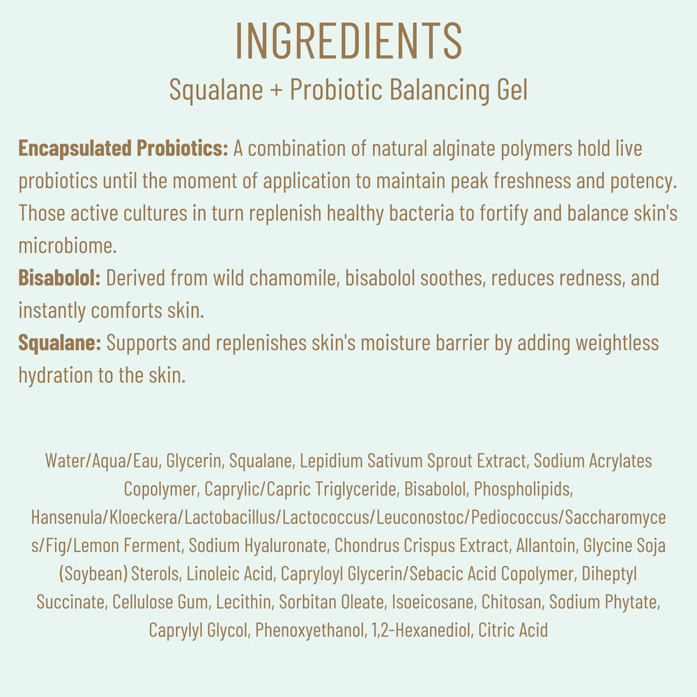 BIOSSANCE packaging label detail close-up highlighting key ingredients and claims