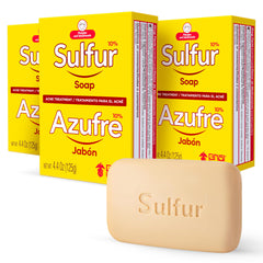 Biosulfur front packaging showing three 4.4 oz bars and clear benefits