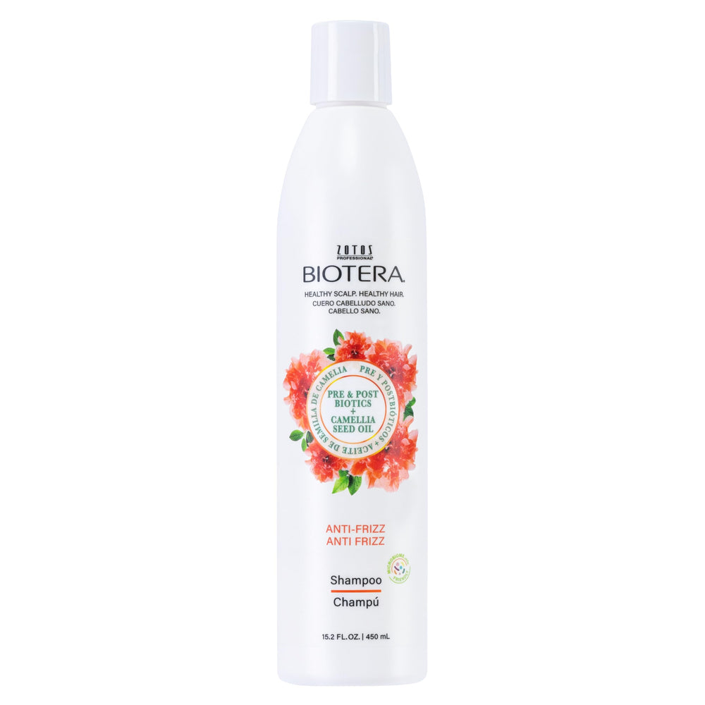 Biotera shampoo front packaging showing bottle and product name benefits