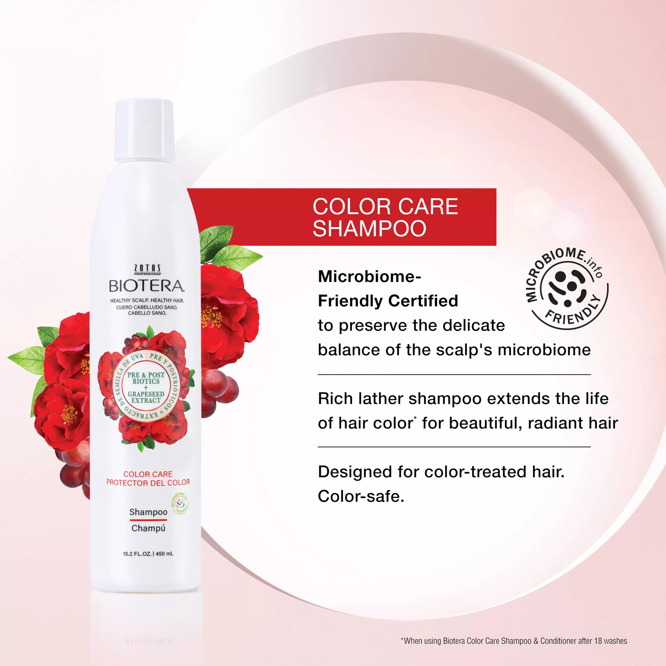 Biotera label close-up highlighting microbiome-friendly benefits