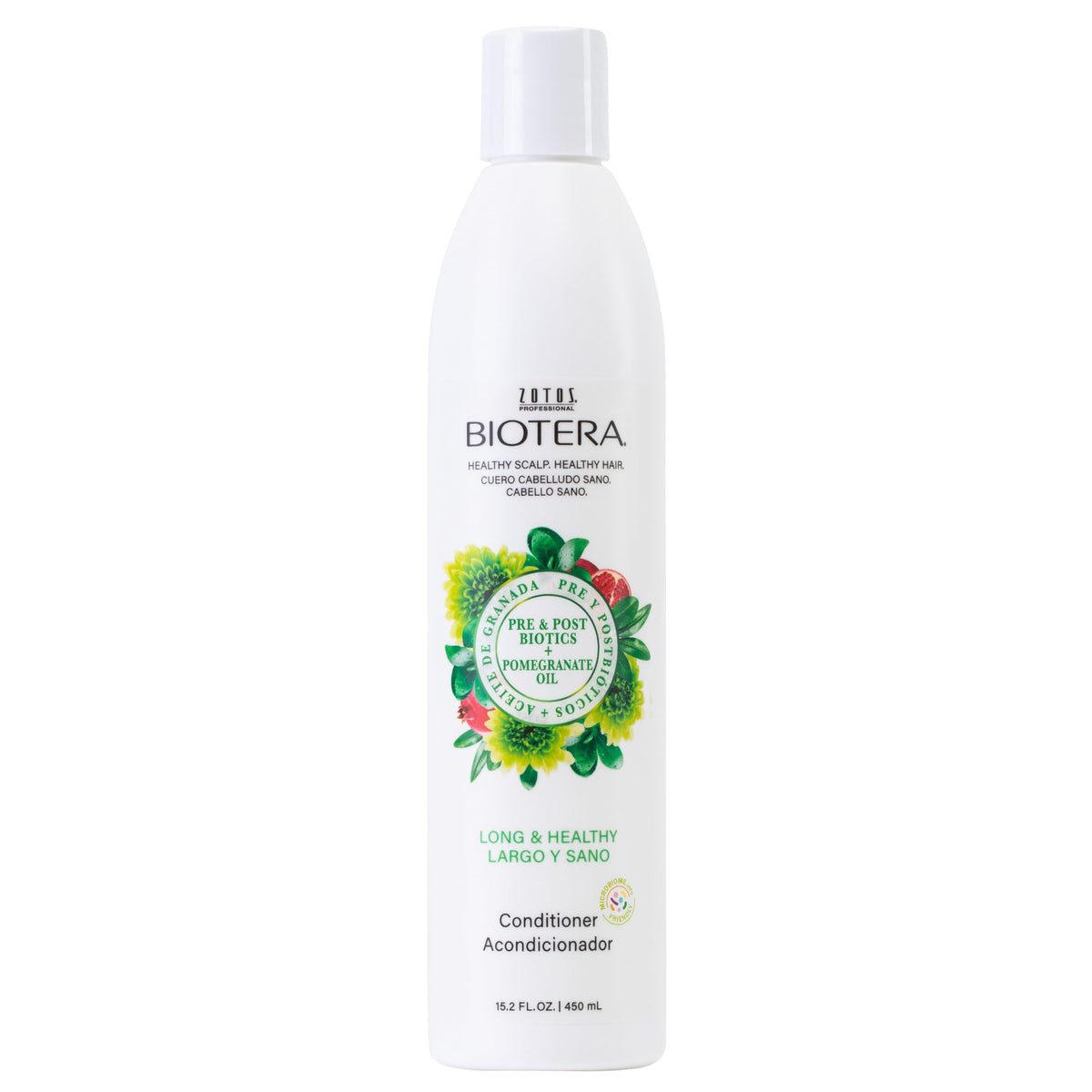 Biotera front packaging showing Long & Healthy conditioner benefits