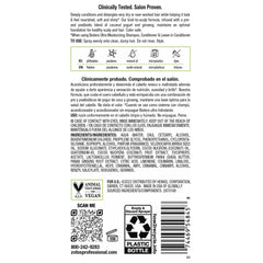 Biotera label closeup displaying color-safe, sulfate-free, and vegan claims