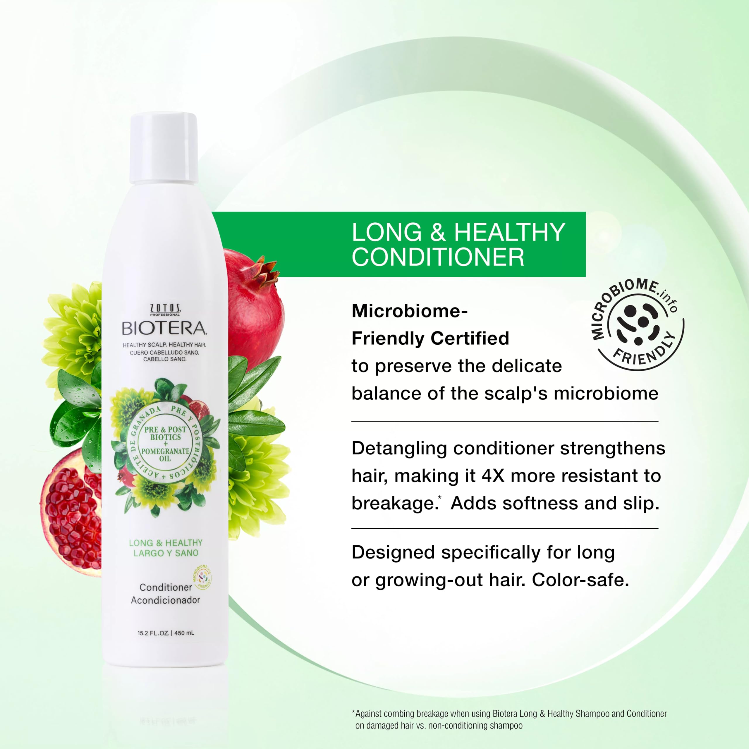 Biotera pump dispensing conditioner texture for easy application