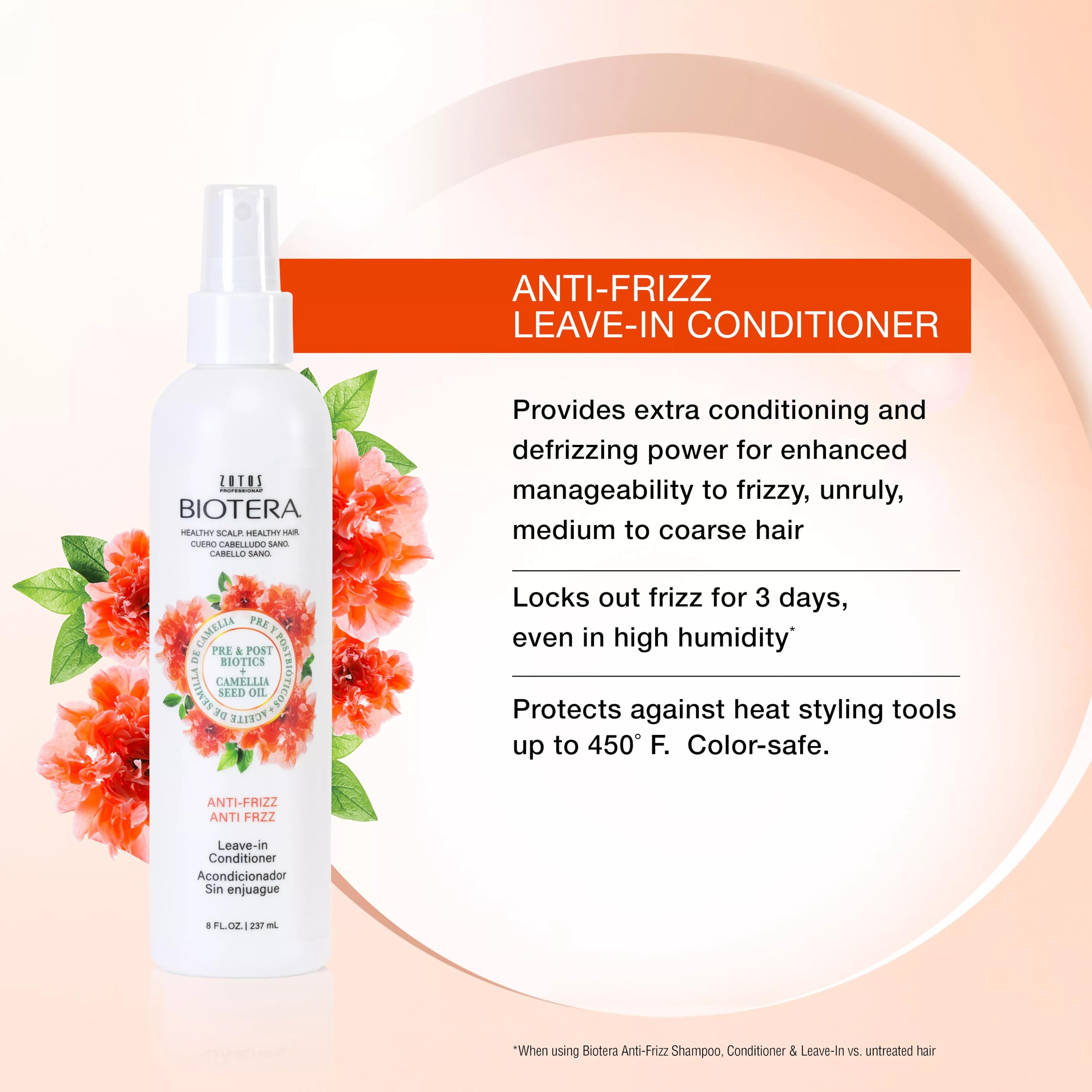 Biotera leave-in texture on hand highlighting lightweight smoothness