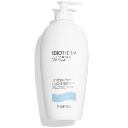 Biotherm front bottle view showing clean packaging and fast-absorbing benefit