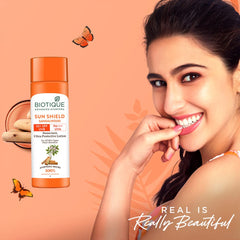 Biotique cream texture close-up showing fast-absorbing moisturizing benefit