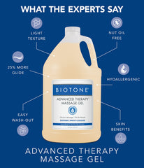 BIOTONE ingredients label showing apricot sesame grapeseed oils and hypoallergenic benefit