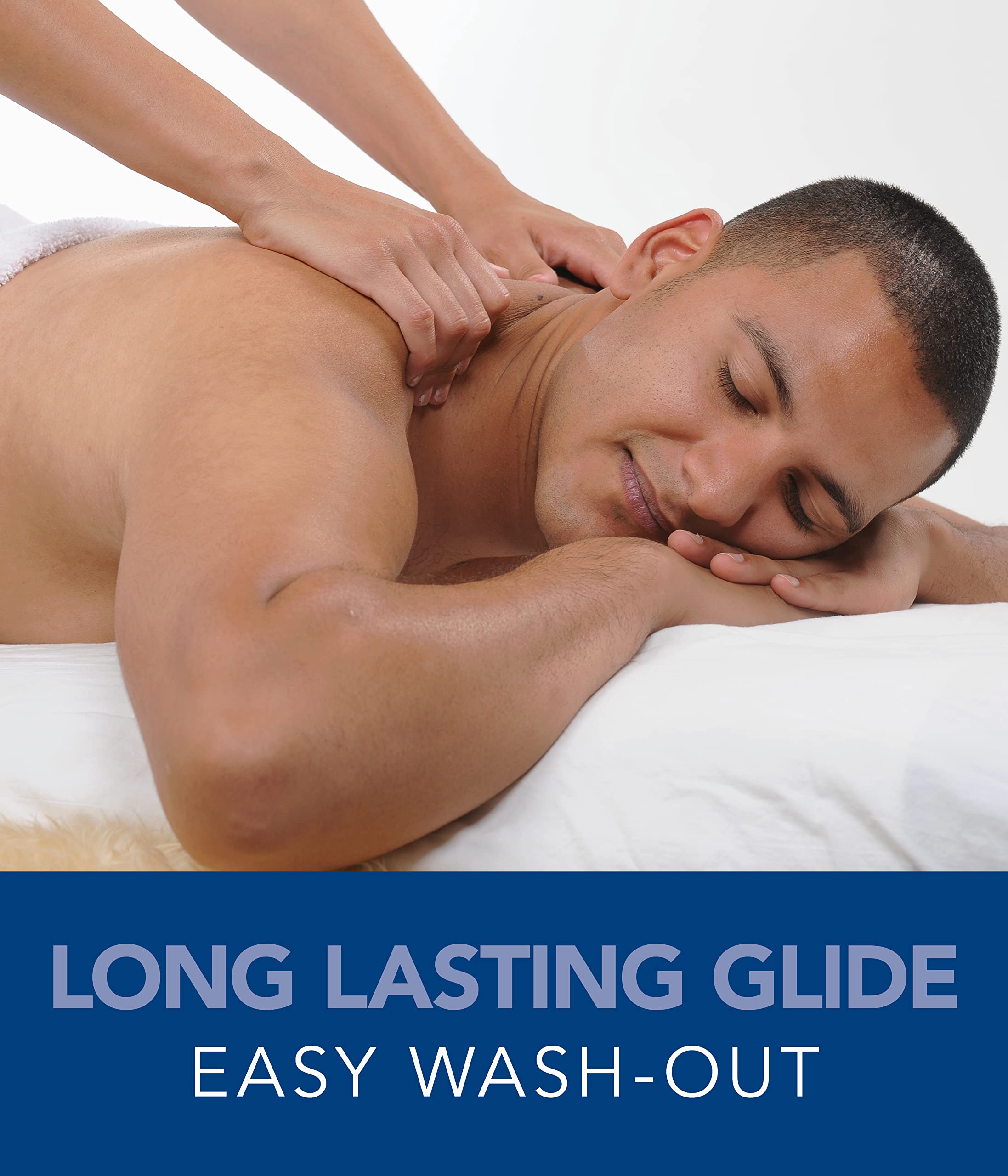 BIOTONE therapist applying gel on client's back for controlled long strokes