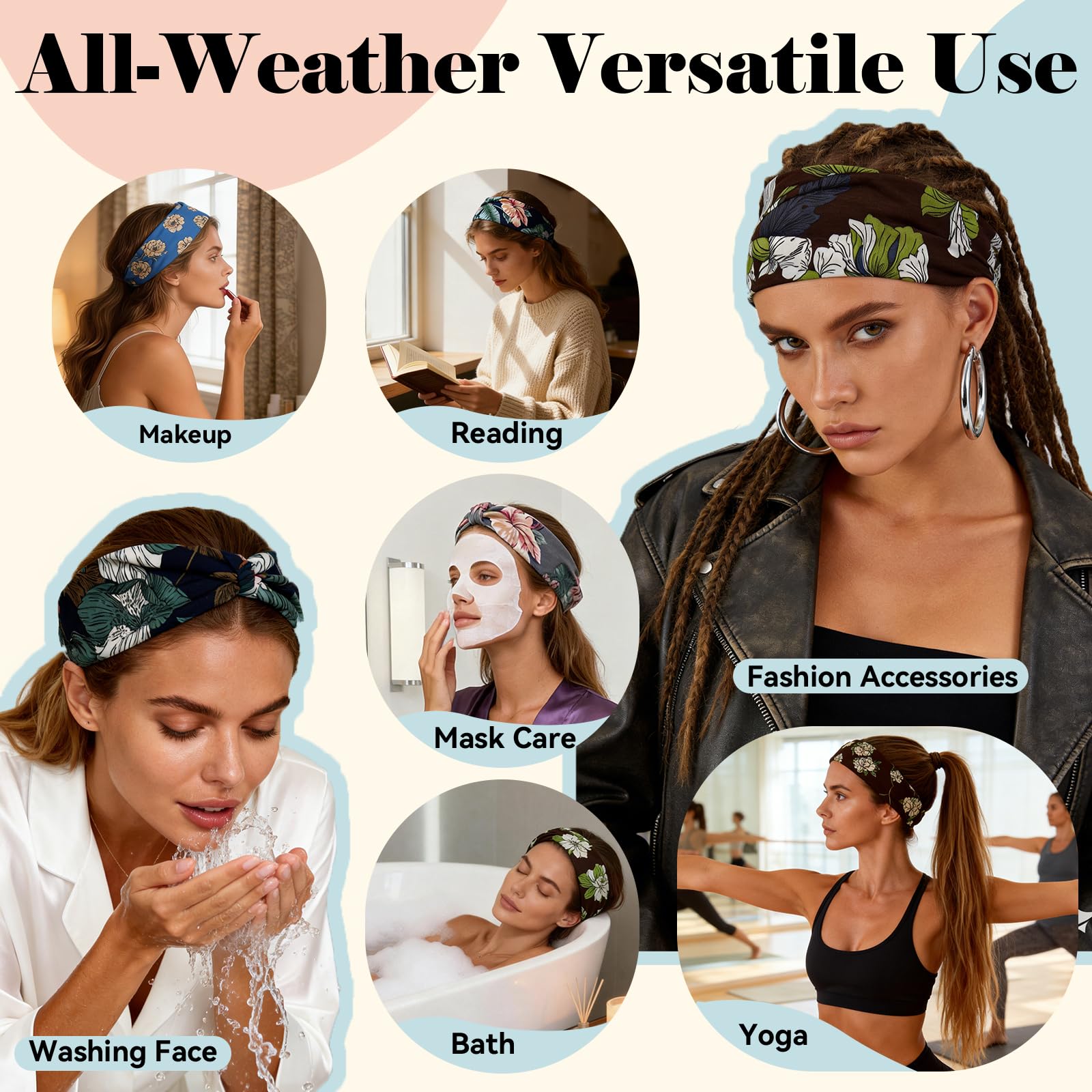 BITENET headband on hand showing size and stretch for fit