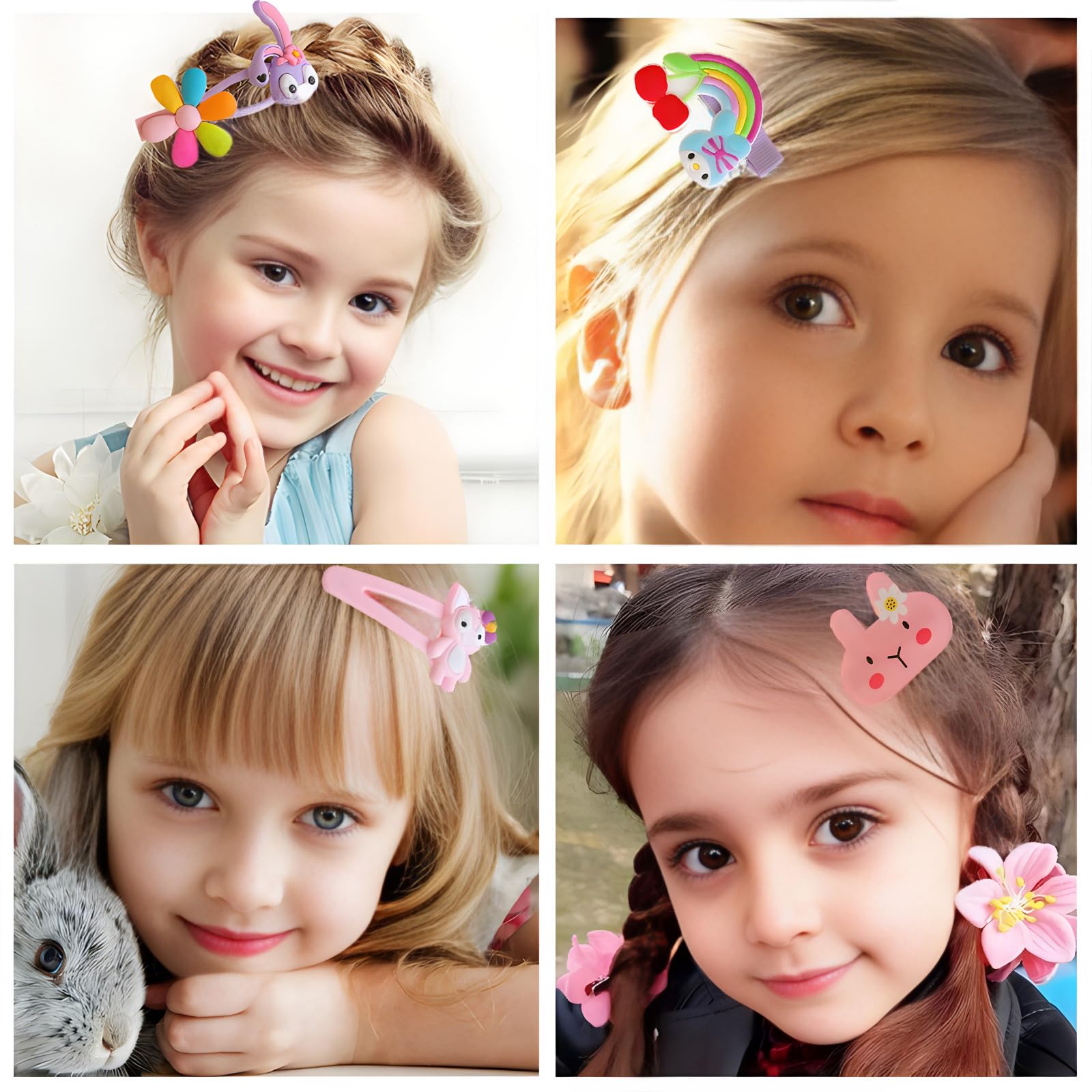 BIUCHY clip worn in toddler hair displaying comfortable hold and cute look