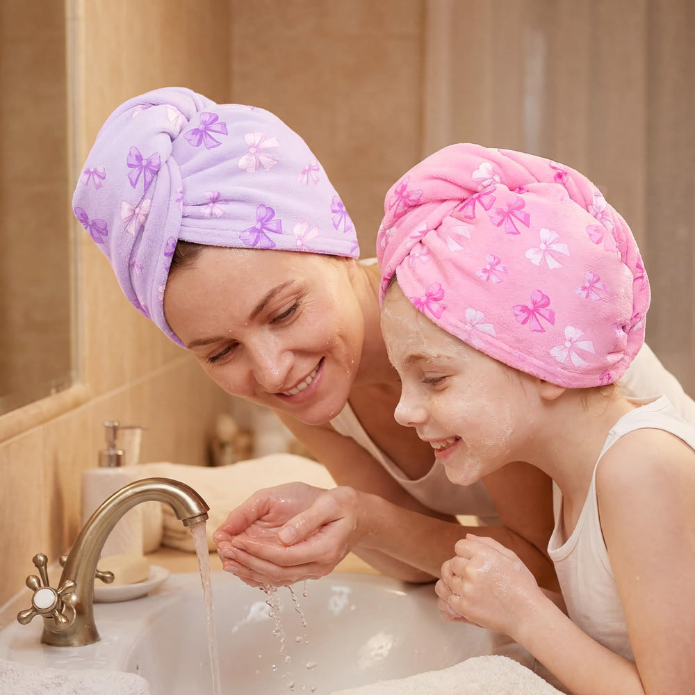 BiueLetter wrapped on child demonstrating comfortable fit and hands-free drying