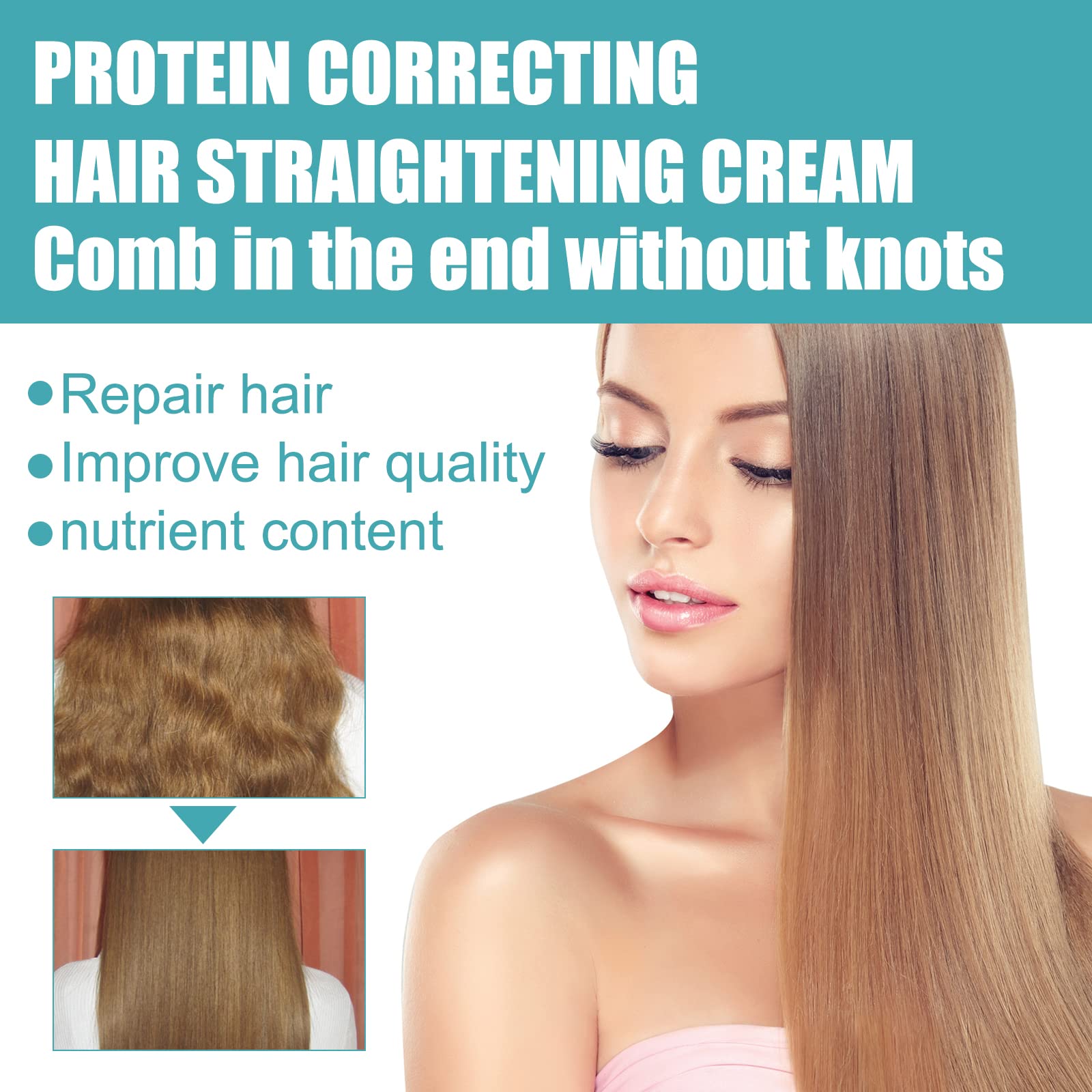 Biuhorey in-use blowdrying scene demonstrating faster straightening